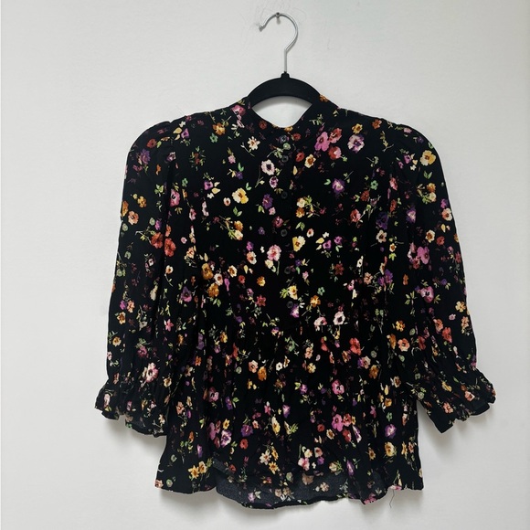 SELECTED FEMME | slfjyn floral print blouse | size 34 - Picture 3 of 6